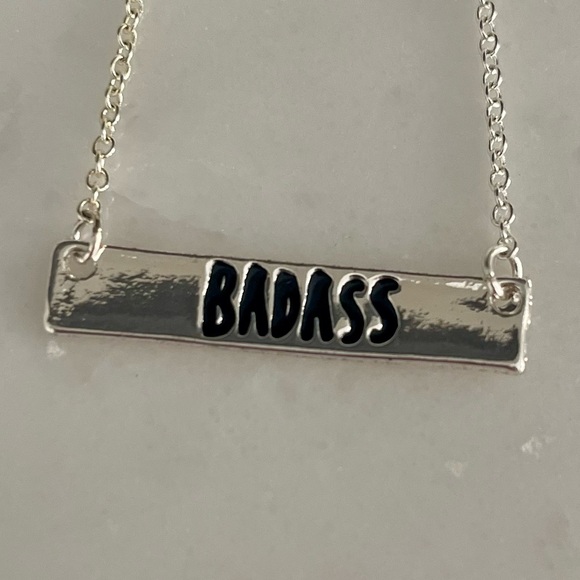 Silver Badass Necklace - Picture 3 of 3